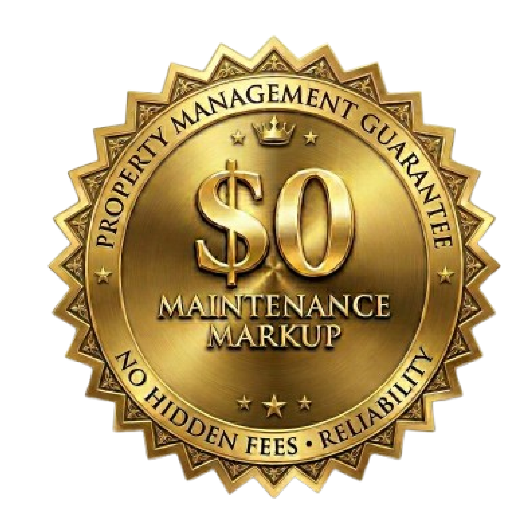 Clearwater no maintenance markup badge